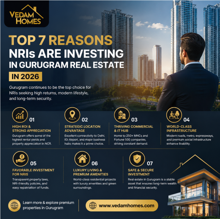 Top 7 Reasons NRIs Are Investing in Gurugram Real Estate in 2026