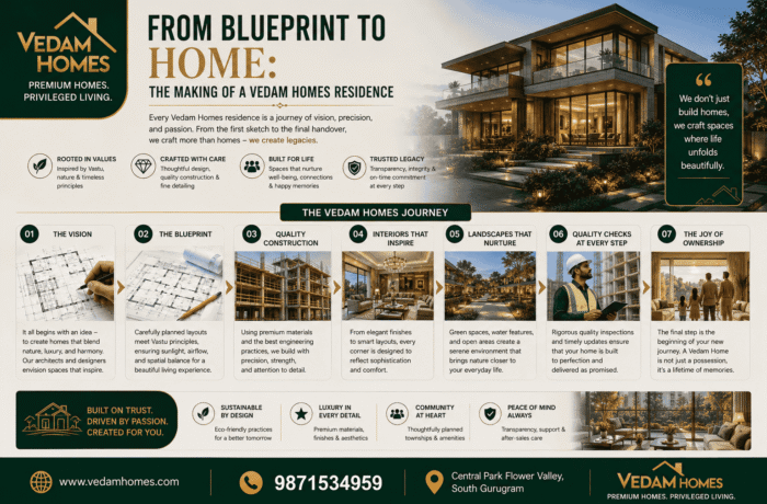 From Blueprint to Home: The Making of a Vedam Homes Residence