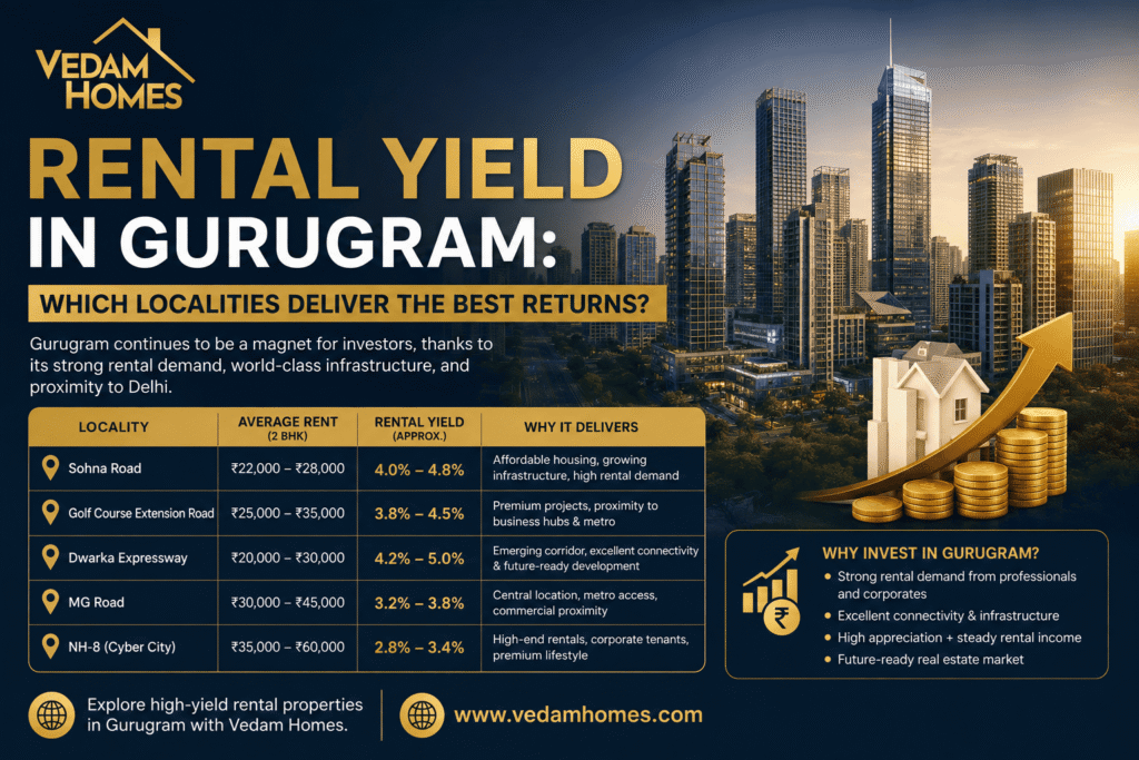Rental Yield in Gurugram: Which Localities Deliver the Best Returns?