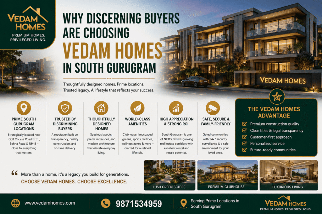 Why Discerning Buyers Are Choosing Vedam Homes in South Gurugram
