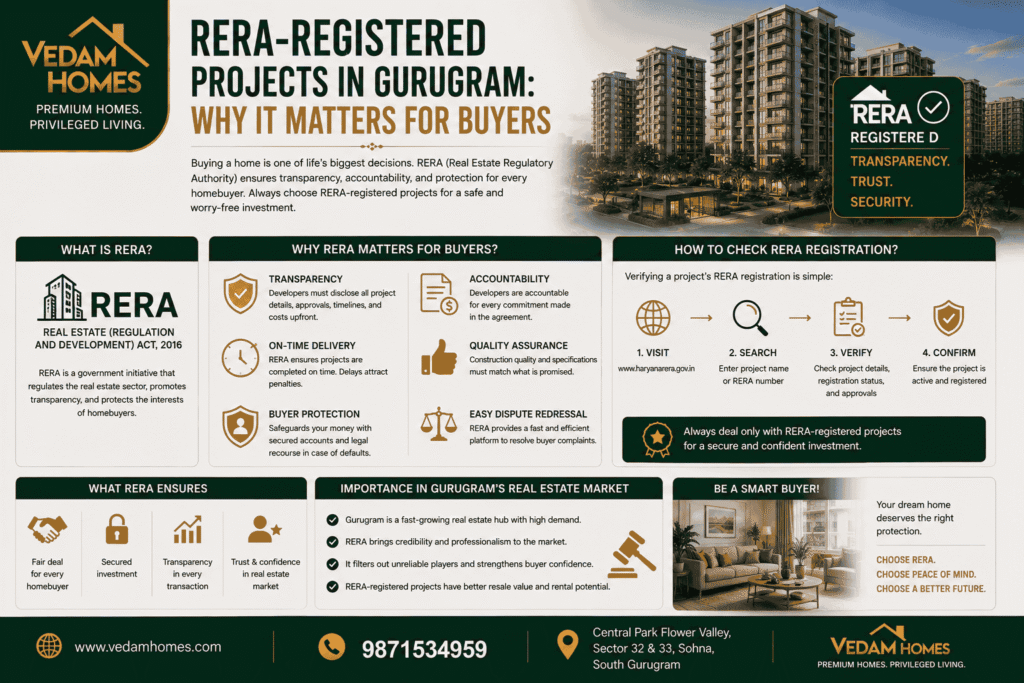 RERA-Registered Projects in Gurugram: Why It Matters for Buyers